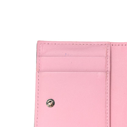 Christian Dior Lambskin Cannage Bi-Color Small Lady Dior Flap Card Holder Black Pink 8 of 9