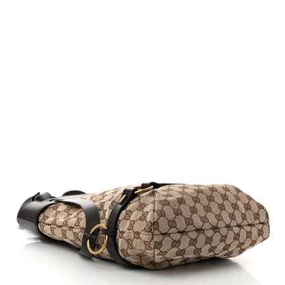 Gucci Monogram Calfskin Tote Dark Brown 4 of 12