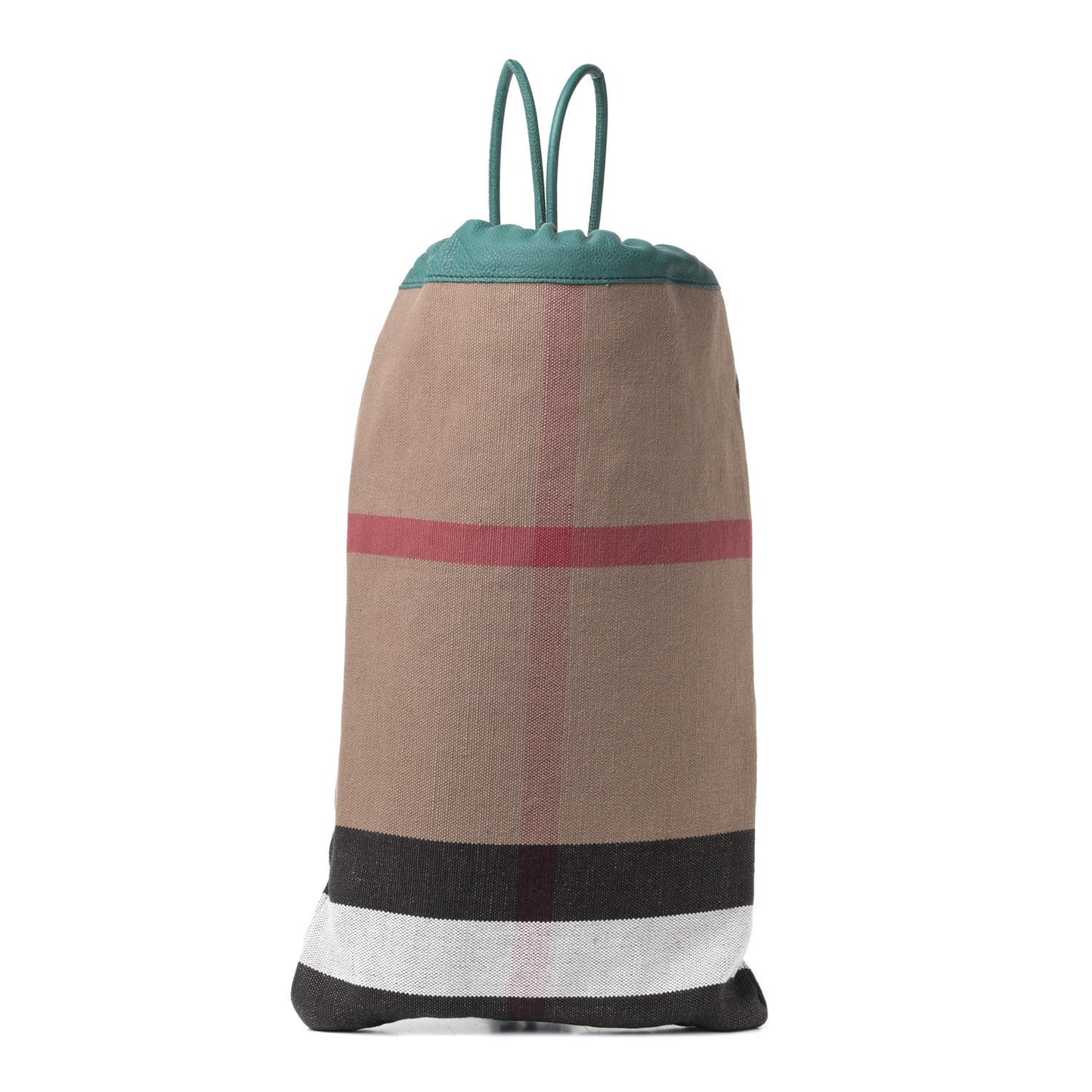 Canvas Mega Check Prorsum Calfskin Drawstring Baby Duffle Green