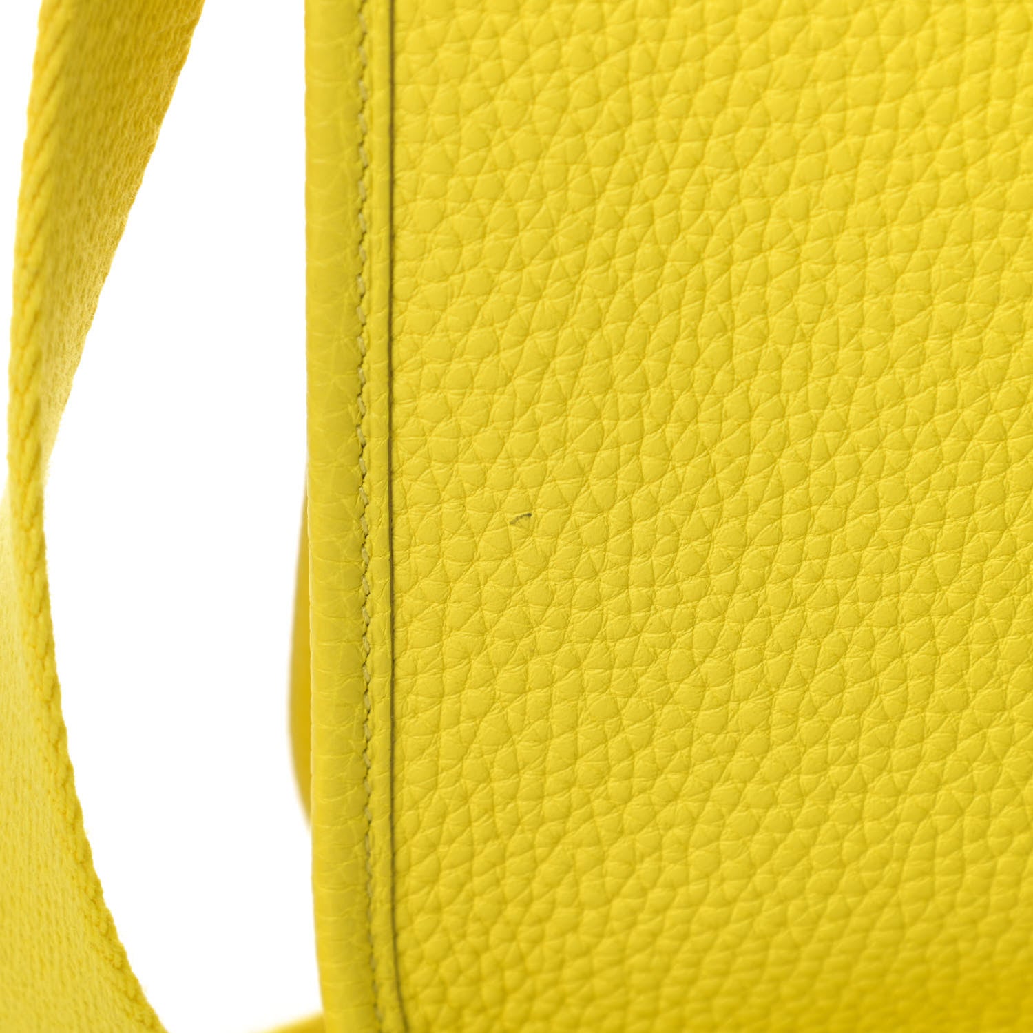 Hermes Taurillon Clemence Evelyne TPM Lime 11 of 11