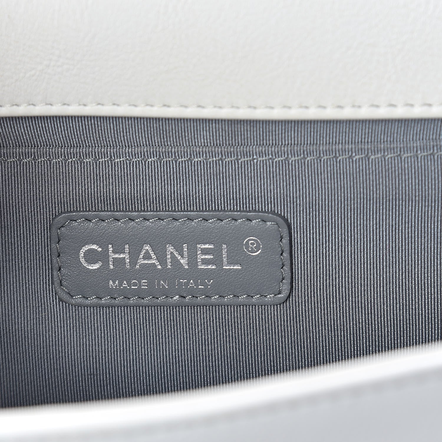 Chanel Calfskin Double Stitch Medium Boy Flap White 6 of 12