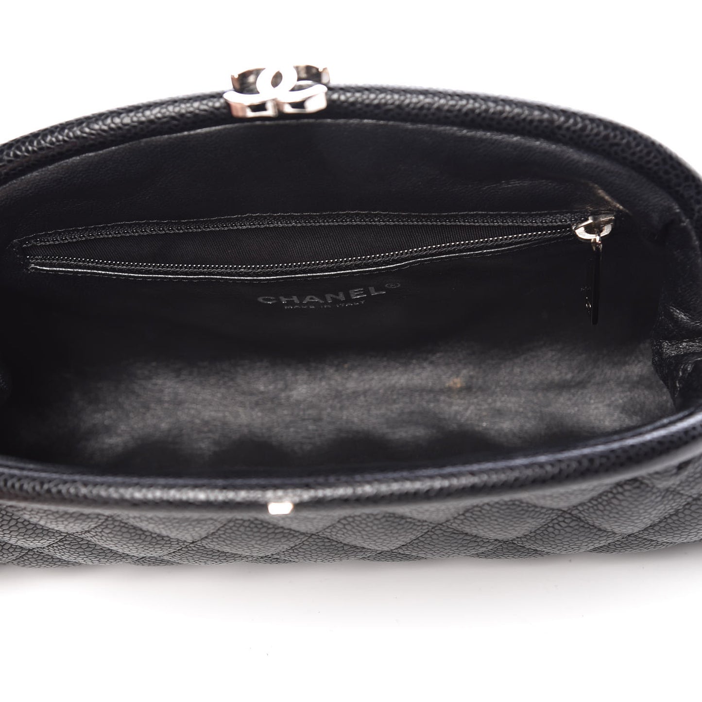 Caviar Quilted Timeless Clutch Black