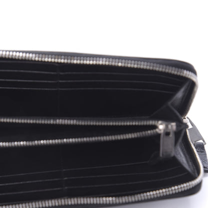 Balenciaga Agneau Arena Nappa Glover Classic Continental Zip Around Wallet Black 4 of 9