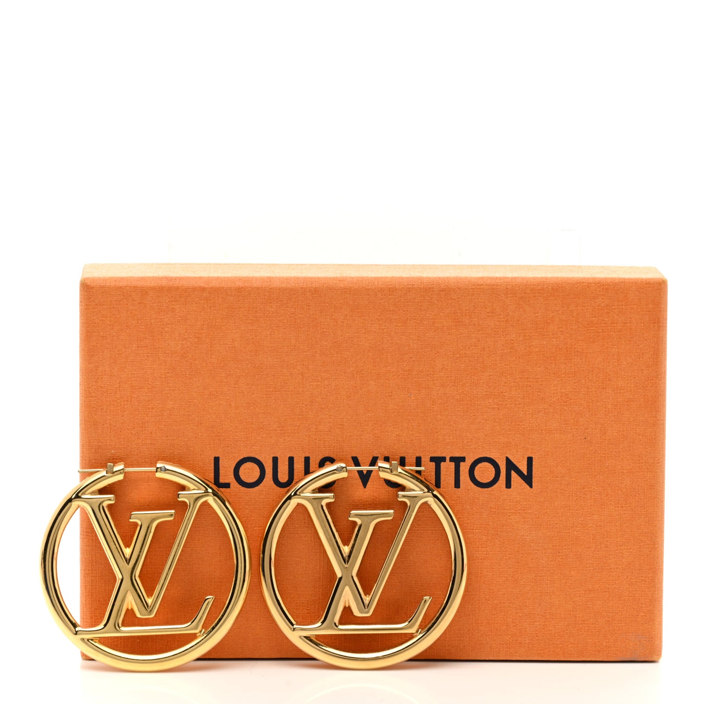 Metal Louise Hoop Earrings Gold
