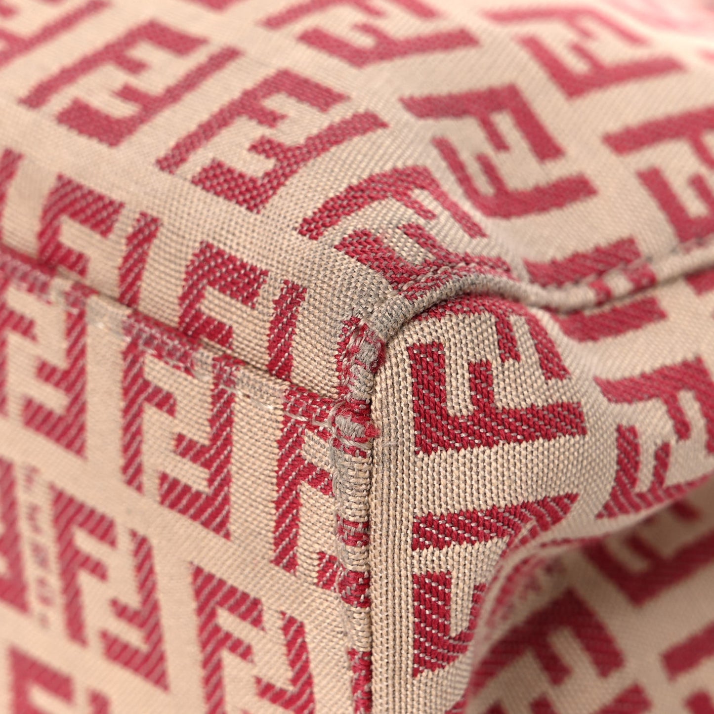 Zucchino Vitello Tote Beige Red