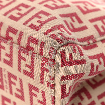 Fendi Zucchino Vitello Tote Beige Red 6 of 20