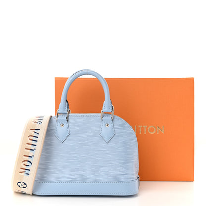 Louis Vuitton Epi Jacquard Alma BB Bleu Nuage 12 of 12