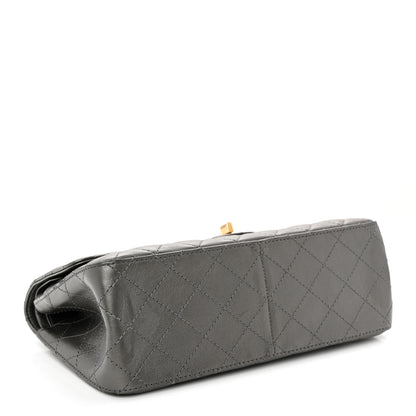Chanel Metallic Calfskin Quilted 2.55 Reissue 226 Flap Charcoal 4 of 12