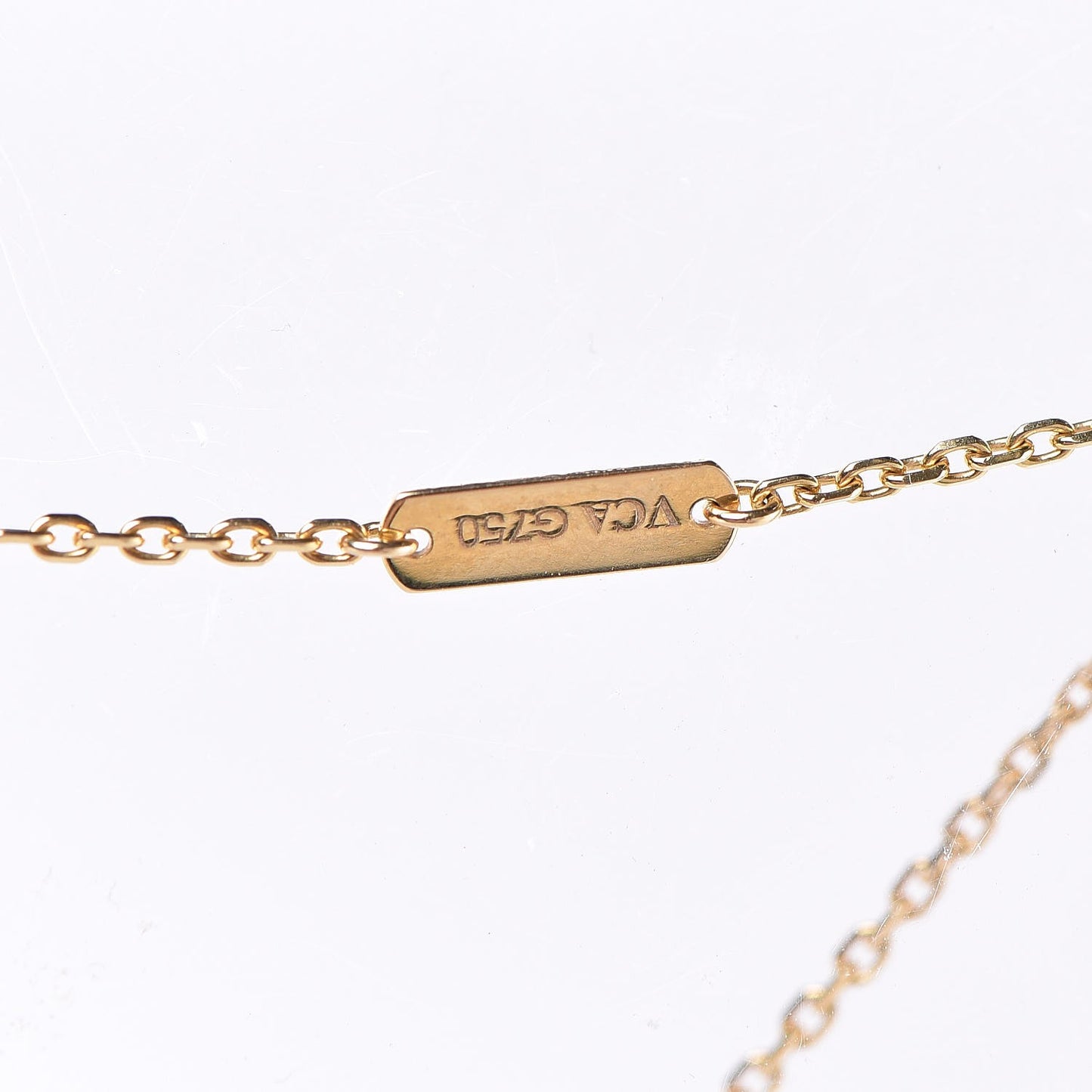 18K Yellow Gold Turquoise Vintage Alhambra Pendant Necklace