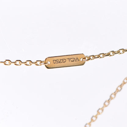 Van Cleef & Arpels 18K Yellow Gold Turquoise Vintage Alhambra Pendant Necklace 6 of 7