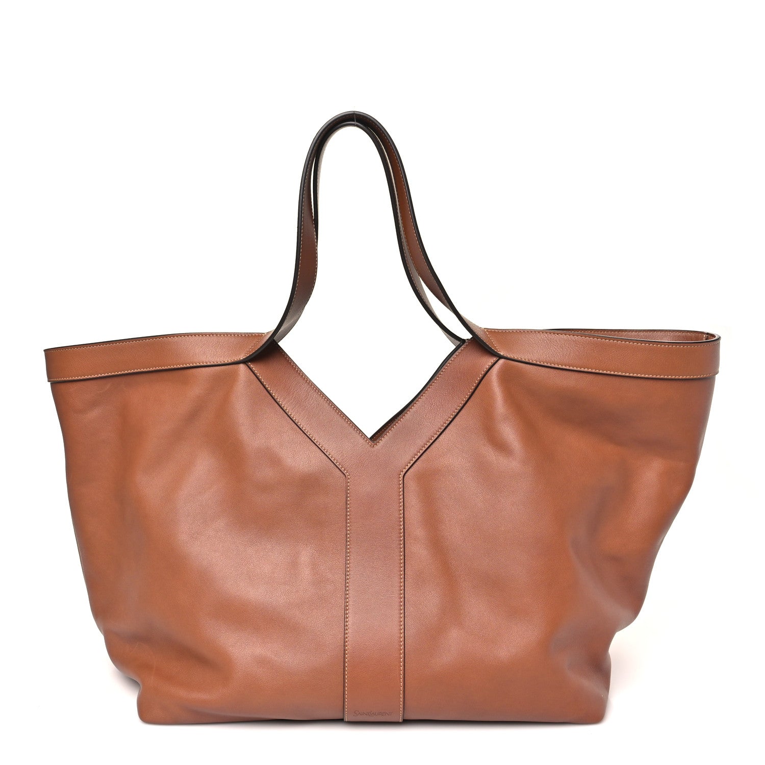 Saint Laurent Calfskin Y Tote Brick 1 of 11