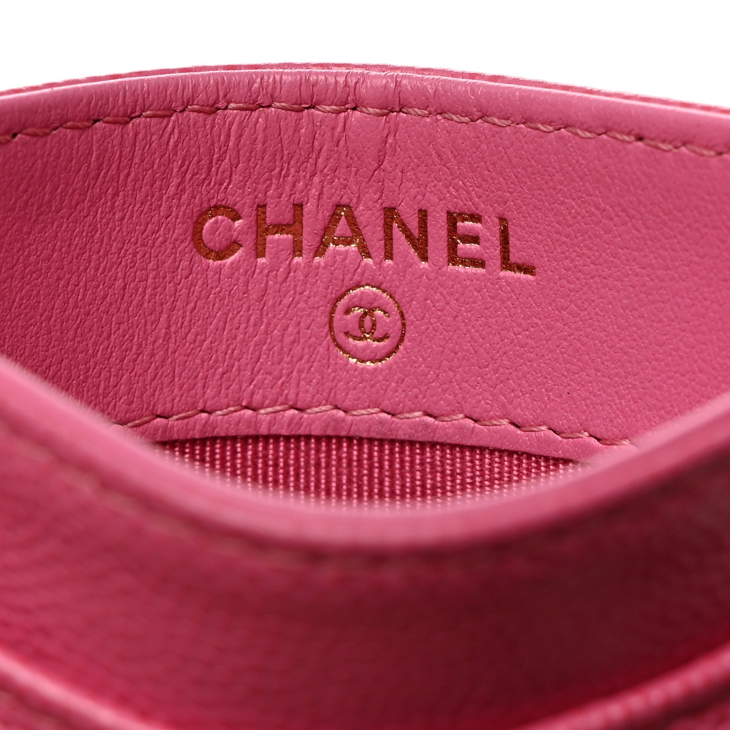 Chanel Caviar Quilted Card Holder Fuchsia 6 of 9