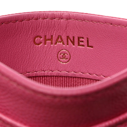 Chanel Caviar Quilted Card Holder Fuchsia 6 of 9