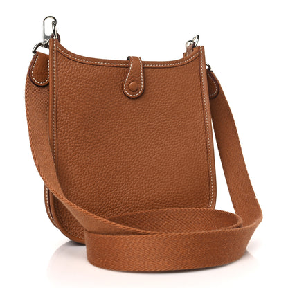 Hermes Taurillon Clemence Evelyne TPM Gold 3 of 11