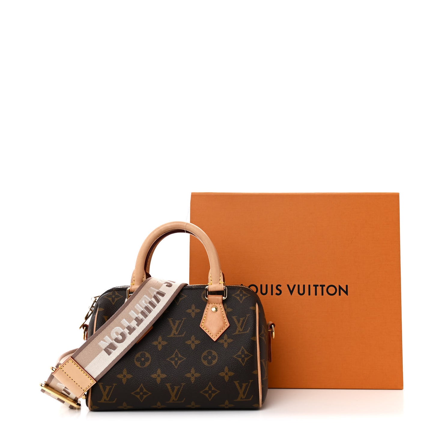Monogram Speedy Bandouliere 20 Beige