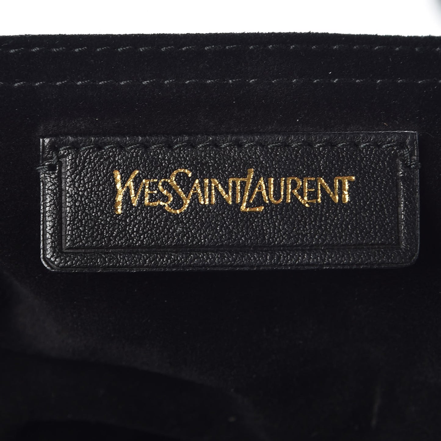 Nubuck Croc Embossed Large Muse Two Black Gold