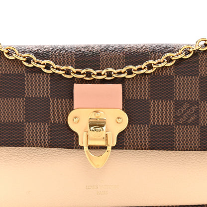 Louis Vuitton Damier Ebene Vavin Chain Wallet Creme 7 of 12