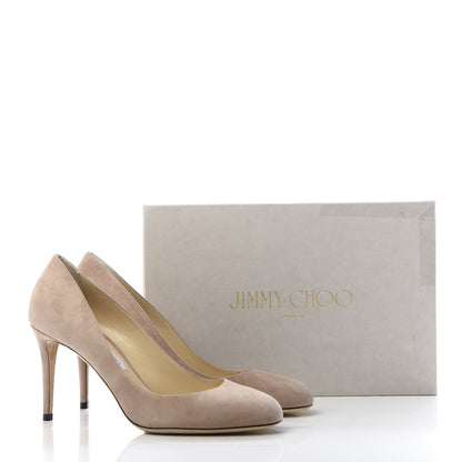 Jimmy Choo Suede Bridget 85 Pumps 40 Ballet Pink 11 of 11