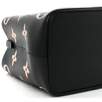 Louis Vuitton Empreinte Monogram Giant Neonoe MM Black Beige 9 of 10