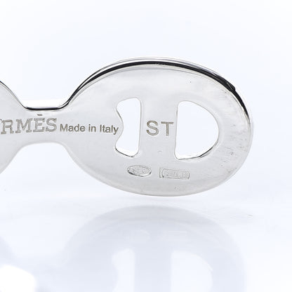Hermes Sterling Silver MM Chaine d'Ancre Enchainee Cuff Bracelet ST 5 of 6