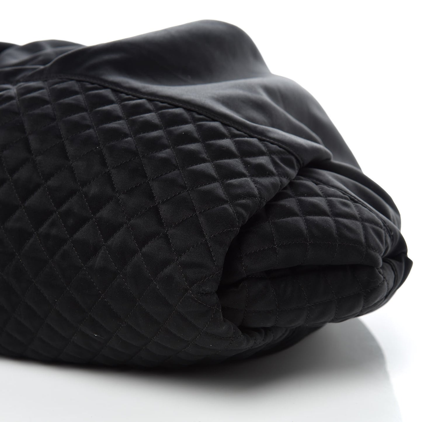 Satin Melrose Hobo Black