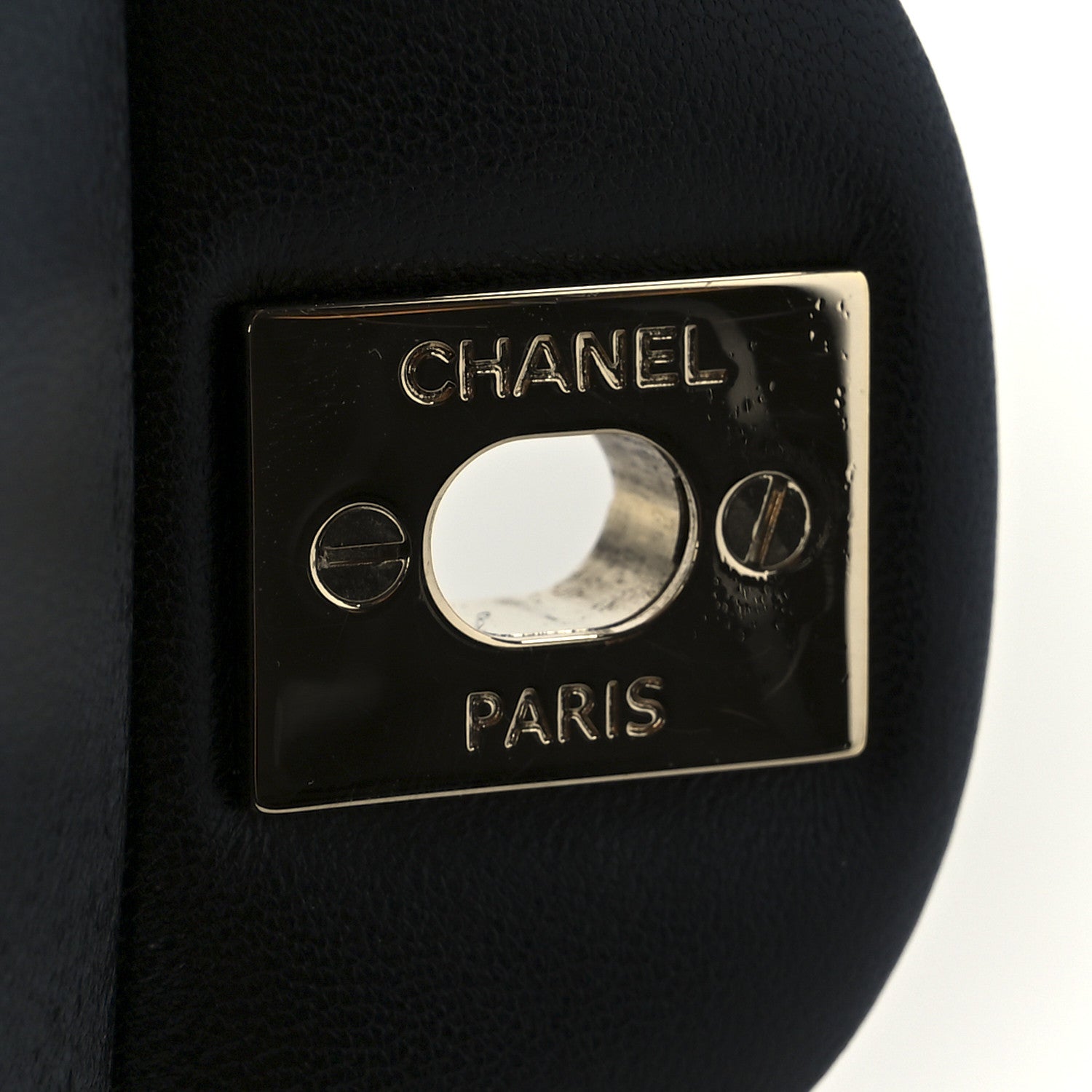 Chanel Shiny Lambskin Quilted Half Mini Flap Black 7 of 12