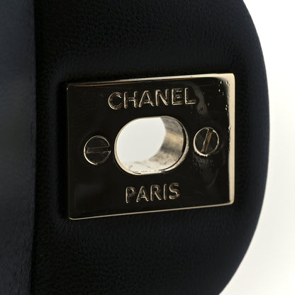 Chanel Shiny Lambskin Quilted Half Mini Flap Black 7 of 12
