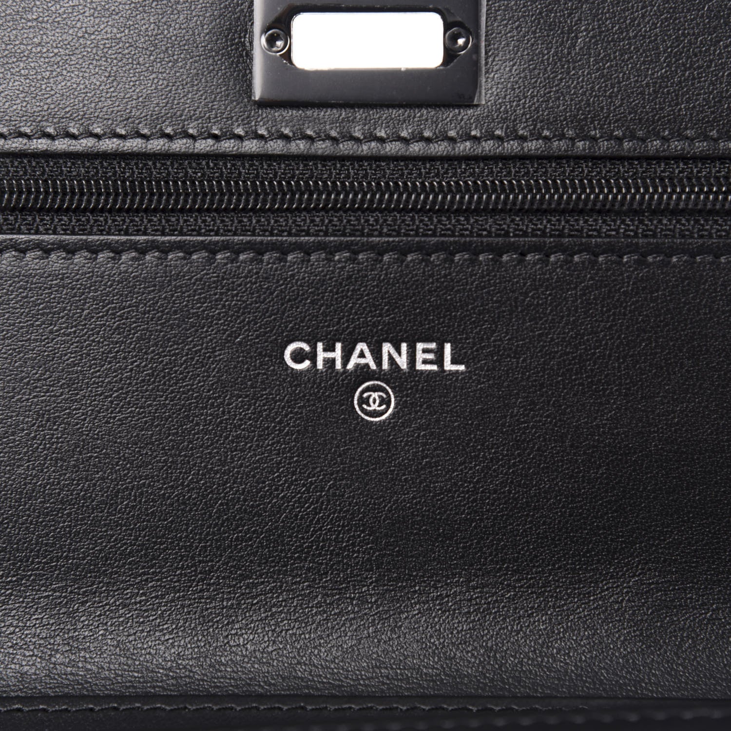 Chanel Aged Calfskin Quilted Reissue Wallet On Chain WOC So Black 6 of 9