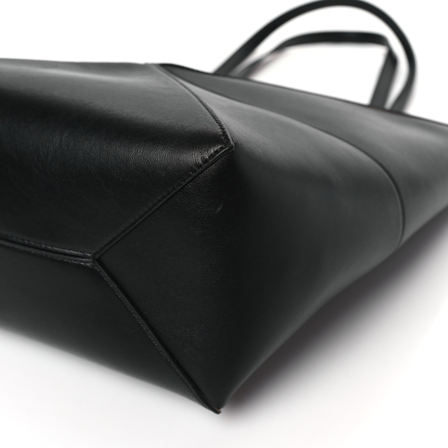 Loewe Shiny Calfskin Medium Puzzle Fold Tote Black 8 of 8