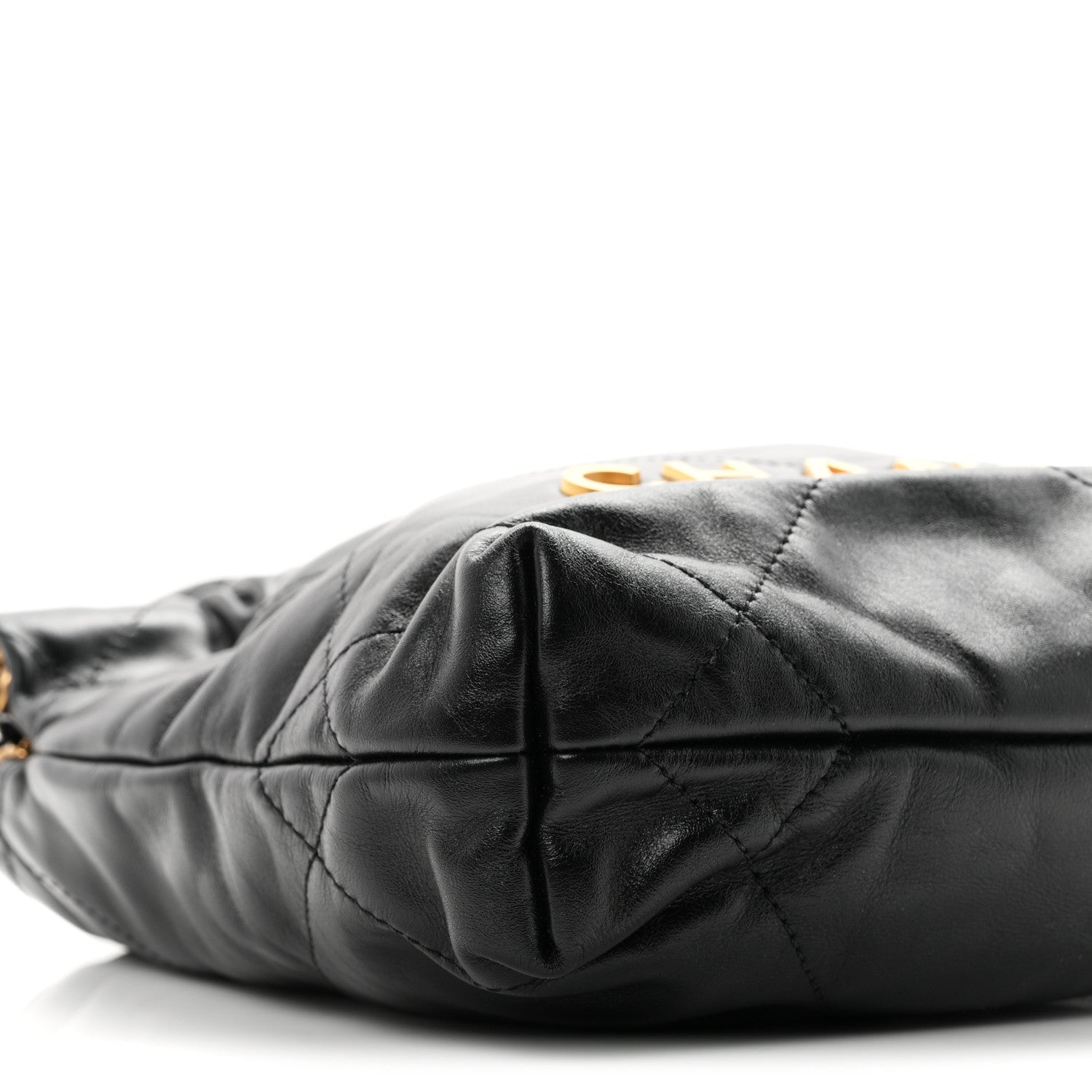 Chanel Shiny Calfskin Quilted Mini Chanel 22 Black 9 of 10