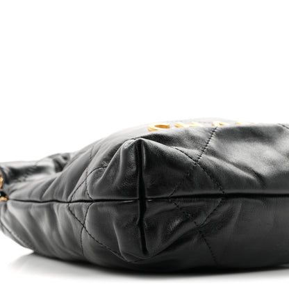Chanel Shiny Calfskin Quilted Mini Chanel 22 Black 9 of 10