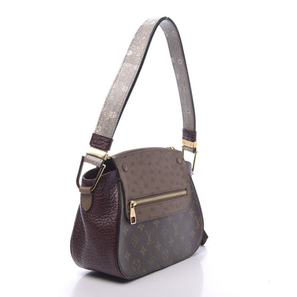 Louis Vuitton Ostrich Lizard Exotique Majestueux Shoulder Bag Bordeaux 3 of 9