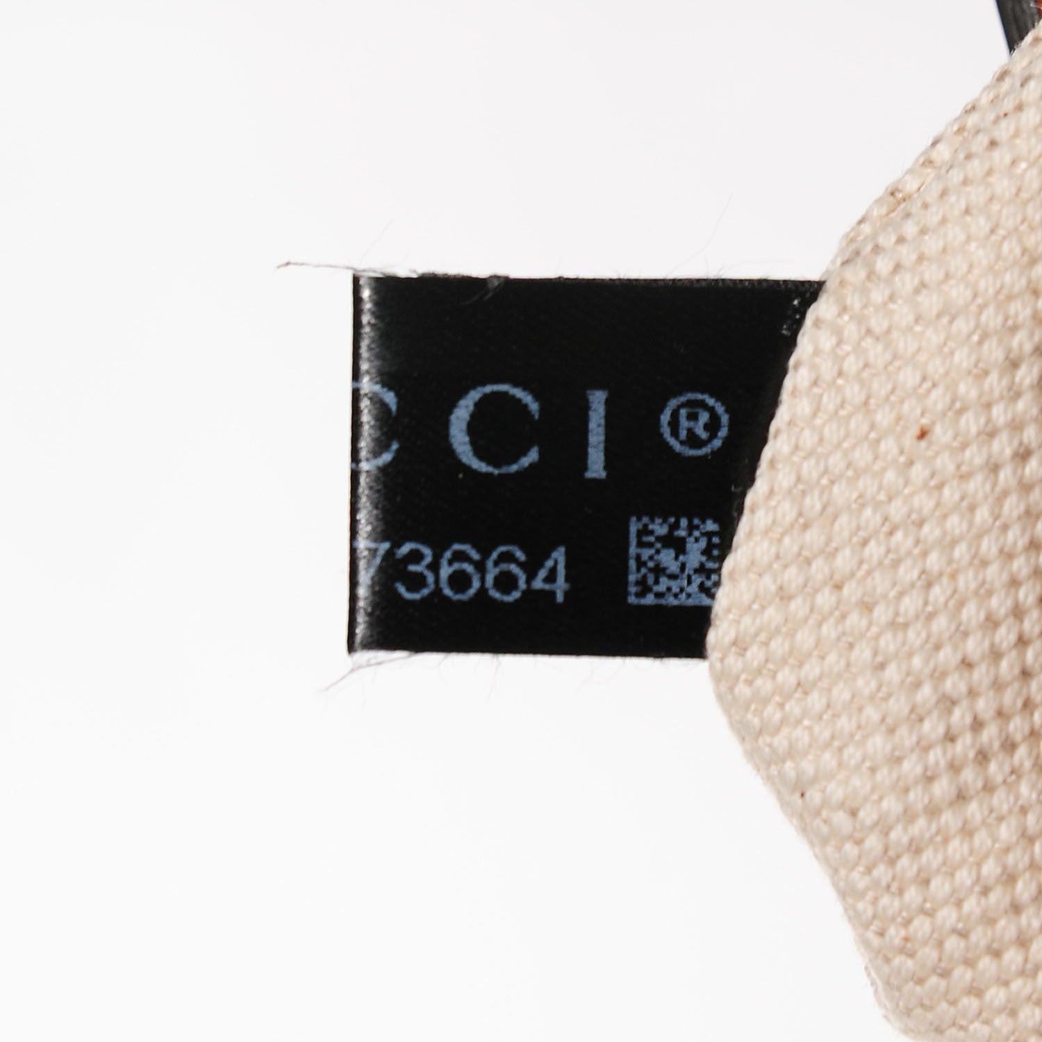 Gucci Washed Calfskin Ribot Horse-Heads Clutch Brown 9 of 9