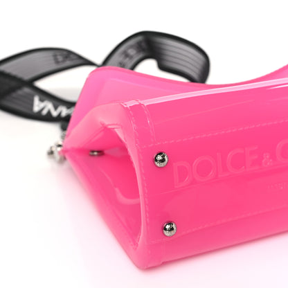 Dolce & Gabbana Rubber Semi Transparent Miss Sicily Satchel Pink 6 of 8