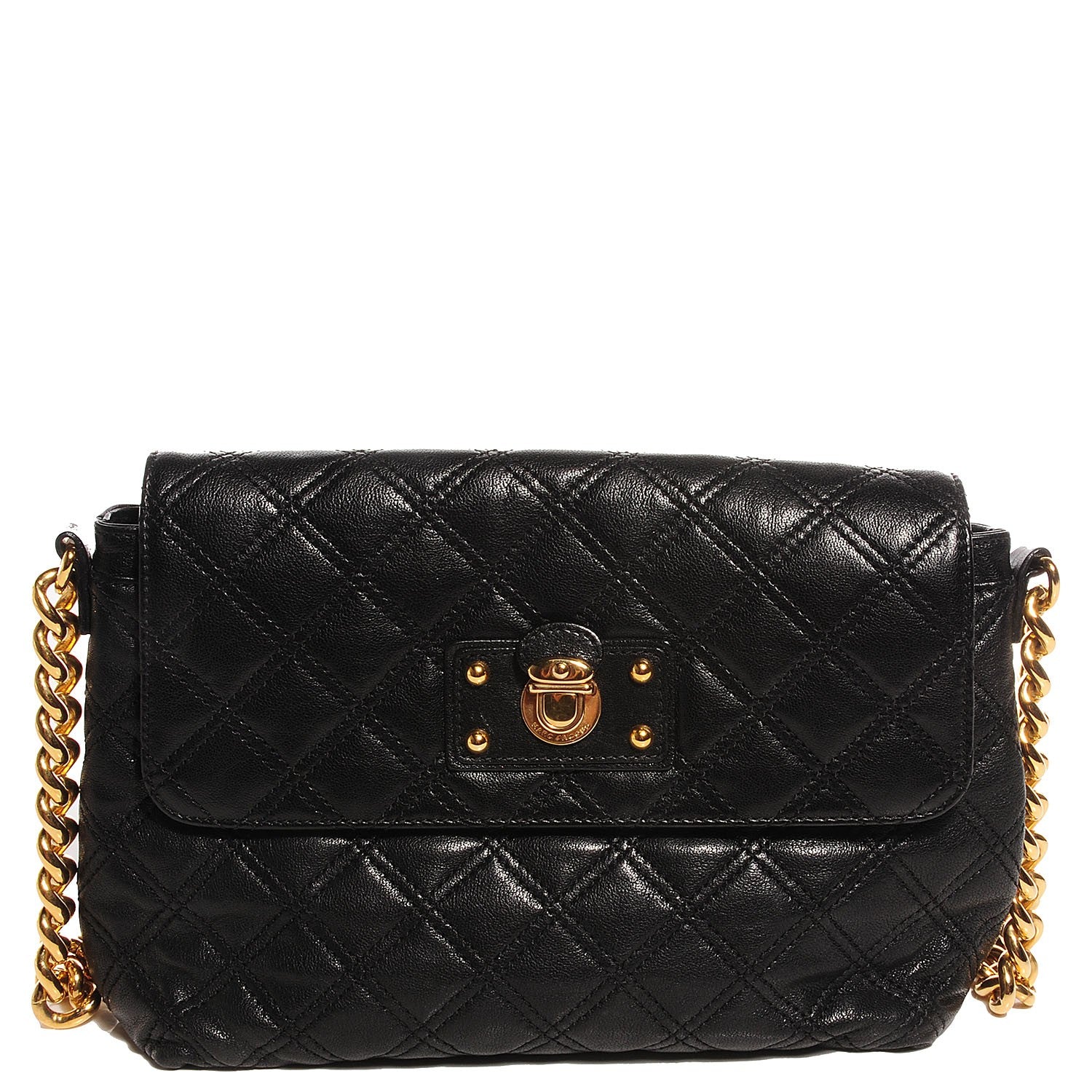 Marc Jacobs Quilted Lambskin The Large Single Flap Black 1 of 9