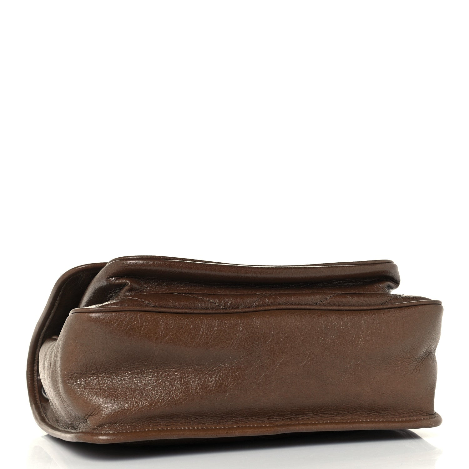 Saint Laurent Crinkled Calfskin Matelasse Monogram Medium Niki Chain Satchel Tan Brown 4 of 10