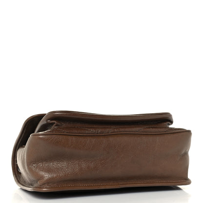 Saint Laurent Crinkled Calfskin Matelasse Monogram Medium Niki Chain Satchel Tan Brown 4 of 10