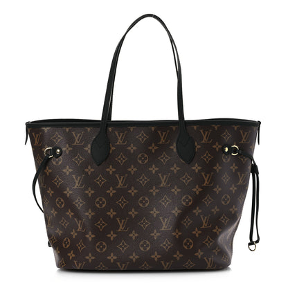 Louis Vuitton Monogram Calfskin Neo Neverfull Inside Out MM Black 1 of 19