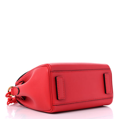 Versace Calfskin Small La Medusa Top Handle Handbag Red 4 of 8
