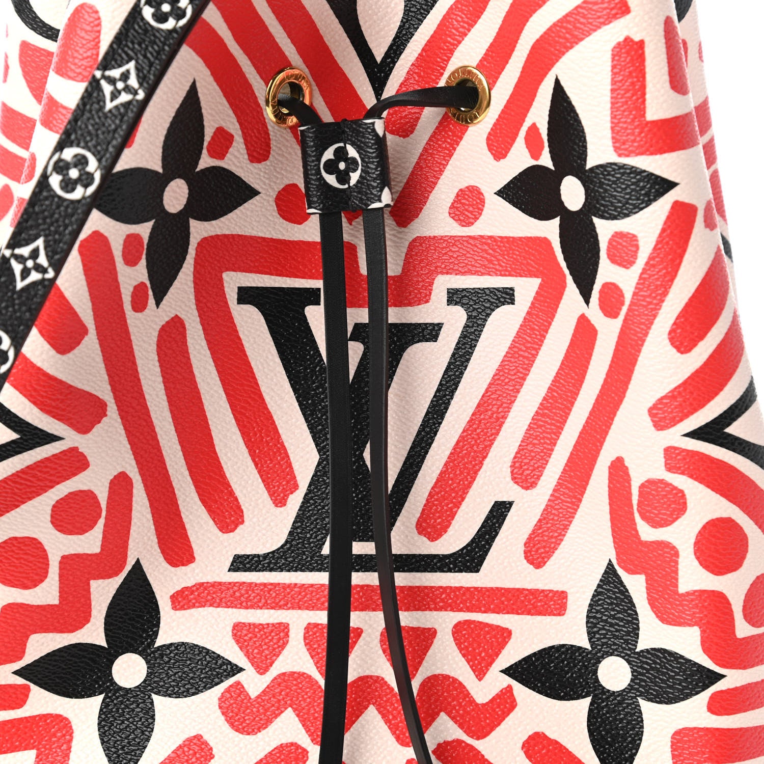 Louis Vuitton Monogram Giant Crafty NeoNoe MM Creme Rouge Black 9 of 10