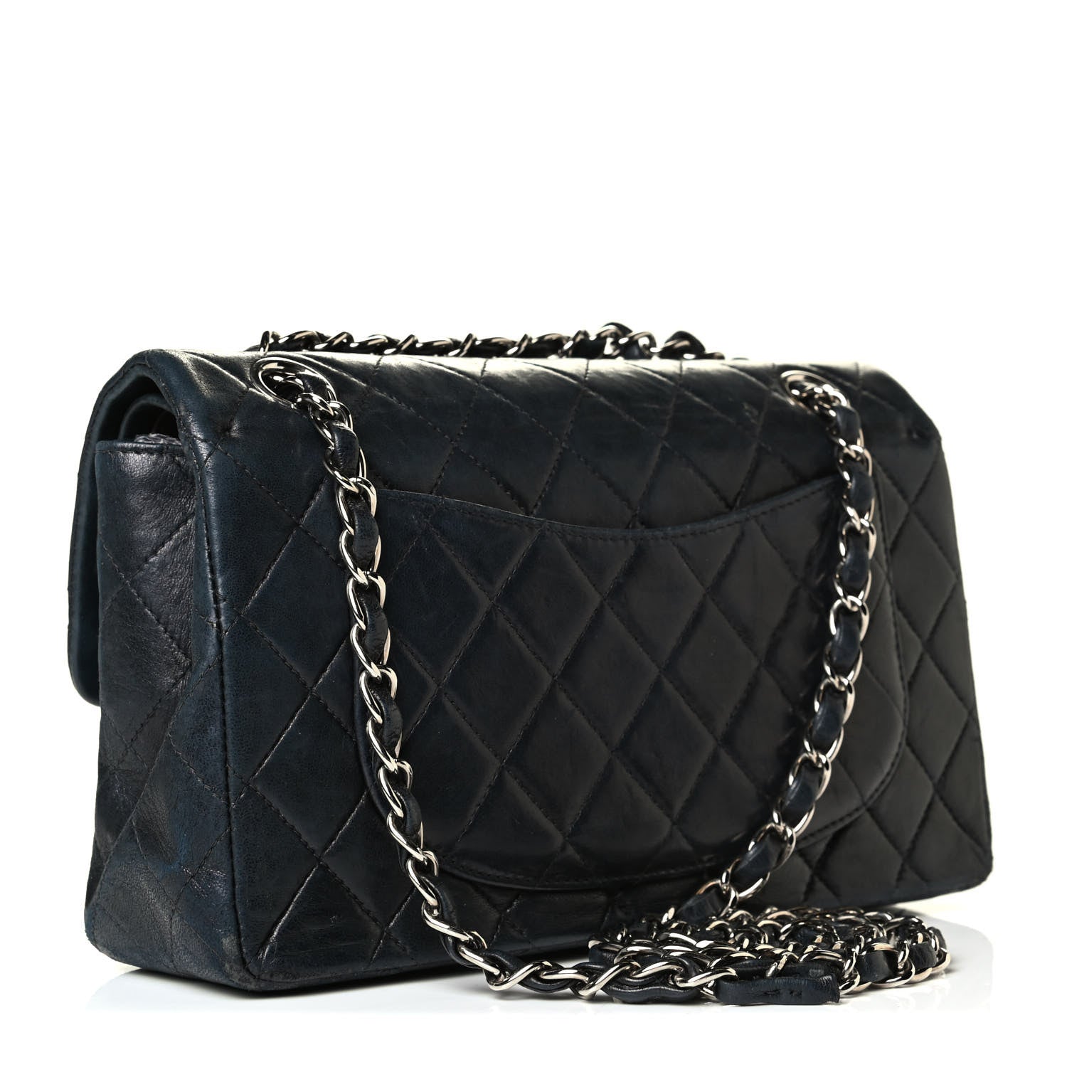 Chanel Lambskin Quilted Small Double Flap Black 2 of 9