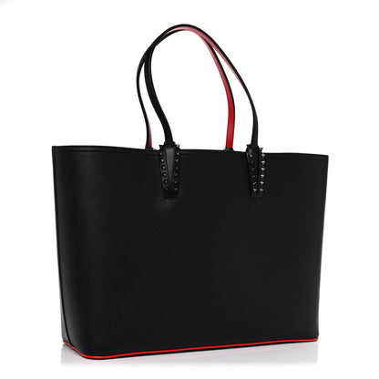 Christian Louboutin Calfskin Spikes East West Cabata Tote Black 3 of 10