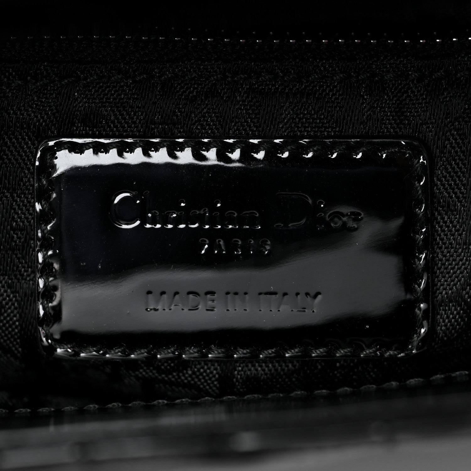 Christian Dior Patent Cannage Mini Lady Dior Black 6 of 9