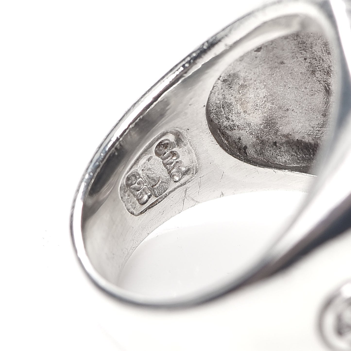 Sterling Silver Diamond Black Onyx 14mm Albion Statement Ring 52 6