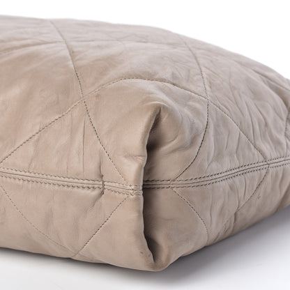 Lanvin Lambskin Quilted Amalia Cabas Tote Taupe 6 of 7