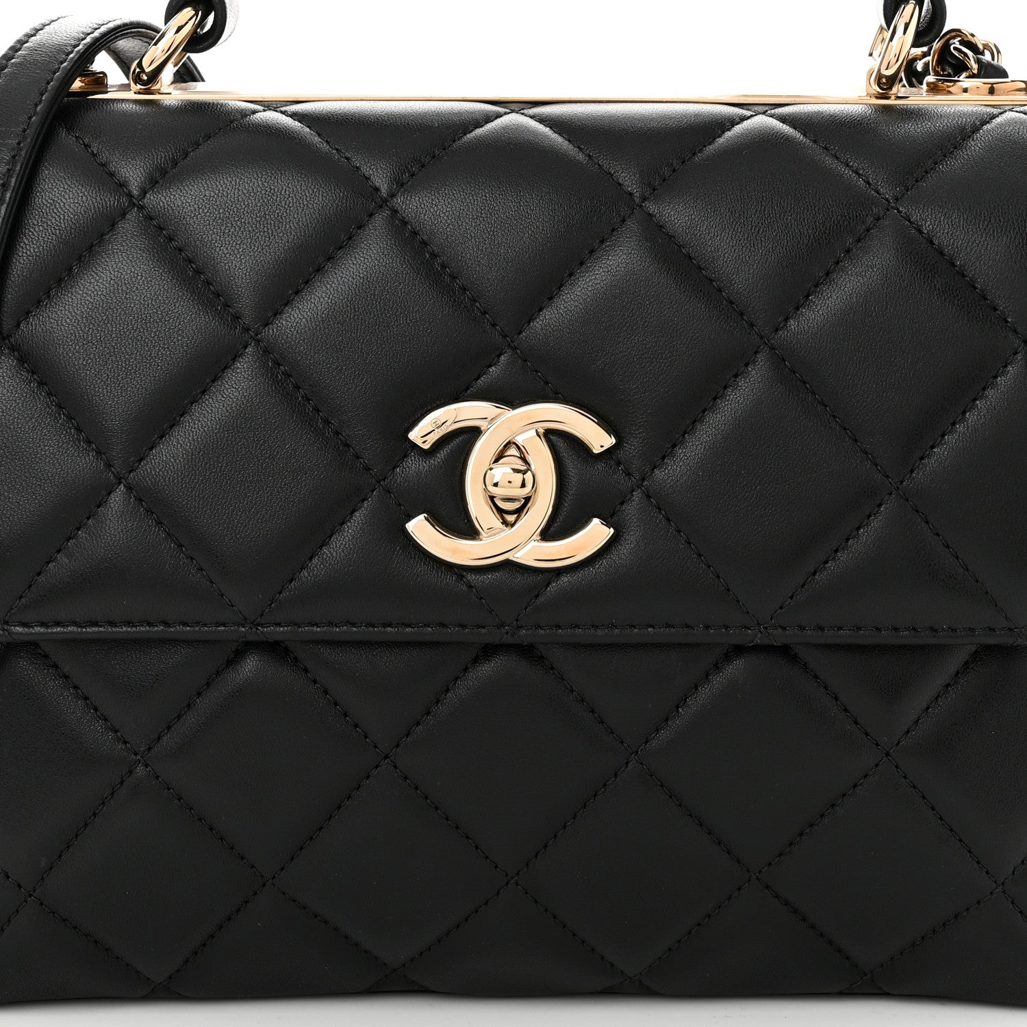 Chanel Lambskin Quilted Small Trendy CC Dual Handle Flap Bag Black 8 of 10