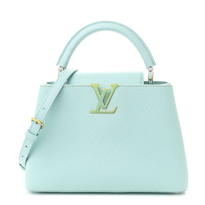 Louis Vuitton Taurillon Capucines BB Topaz Blue 1 of 11