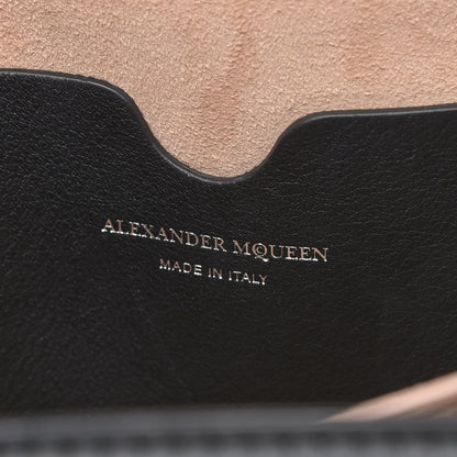 Alexander McQueen Fine Grain Goatskin Perforated Box Shoulder Bag 16 Black 6 of 11