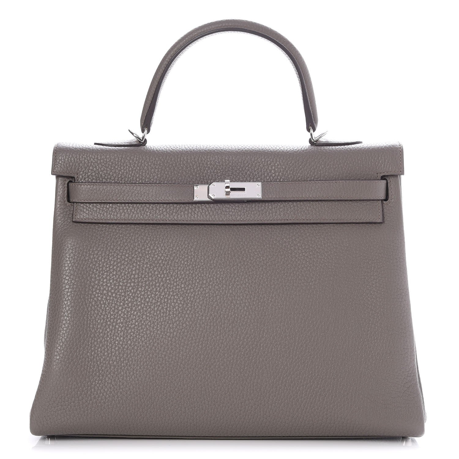 Hermes Taurillon Clemence Kelly Retourne 32 Etain 1 of 33