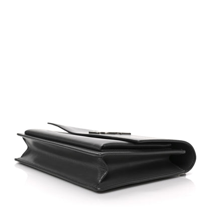 Saint Laurent Smooth Calfskin Medium Monogram Sunset Satchel Anthracite 9 of 9